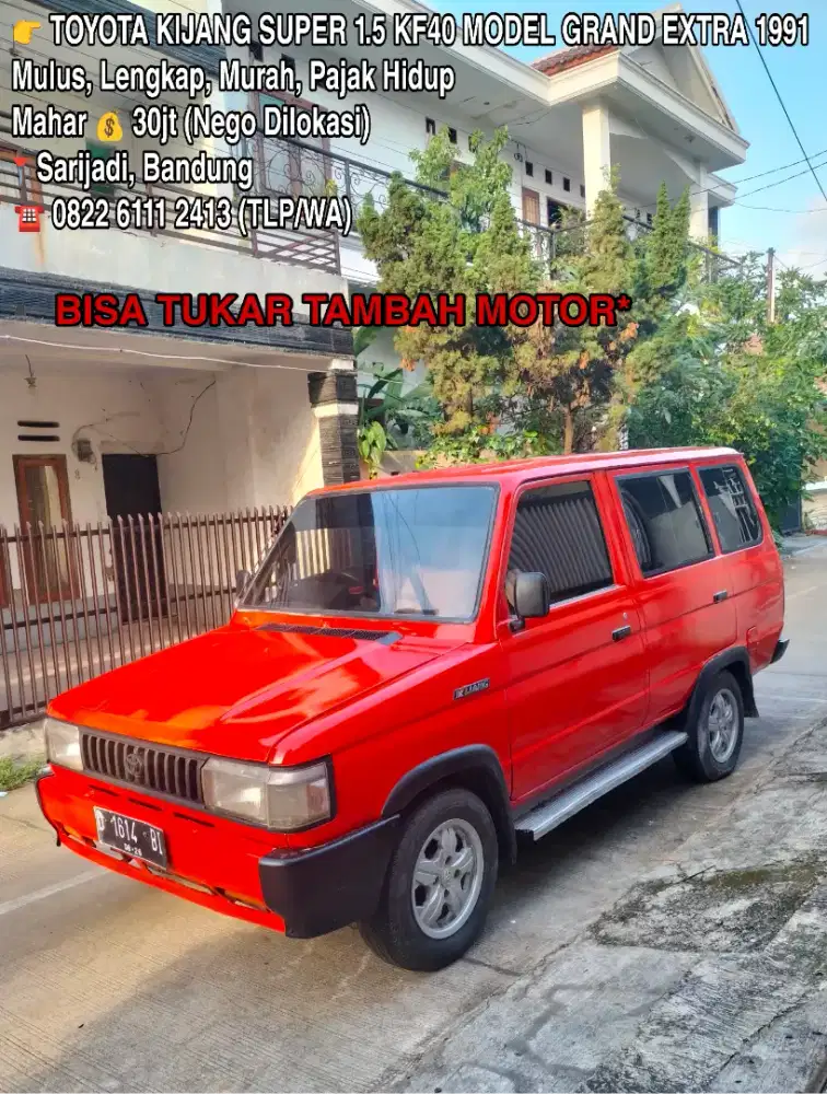 Toyota Kijang Super NCH KF40 1991 Upgrade Grand Extra Bisa TT Motor