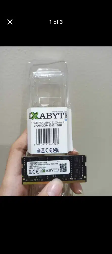 Ram 16gb ddr 4 laptop sodimm 3200mhz