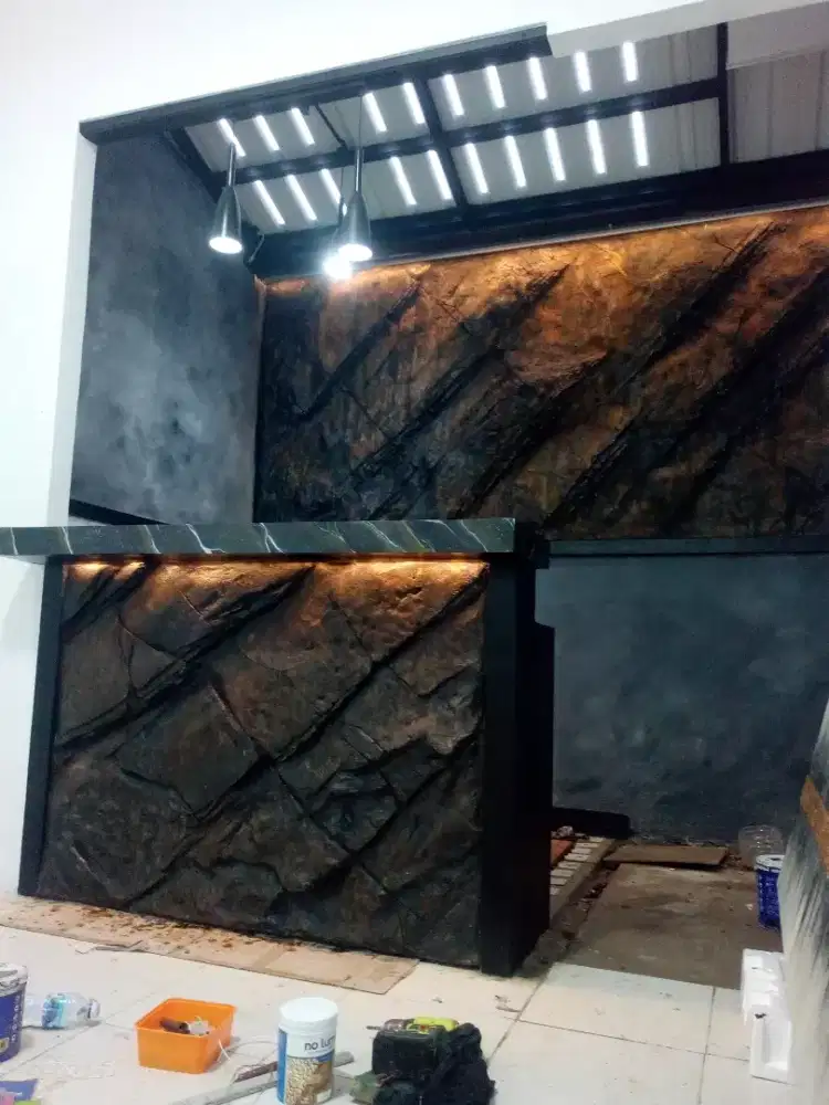 Relief pembuatan artificial stone dan marble