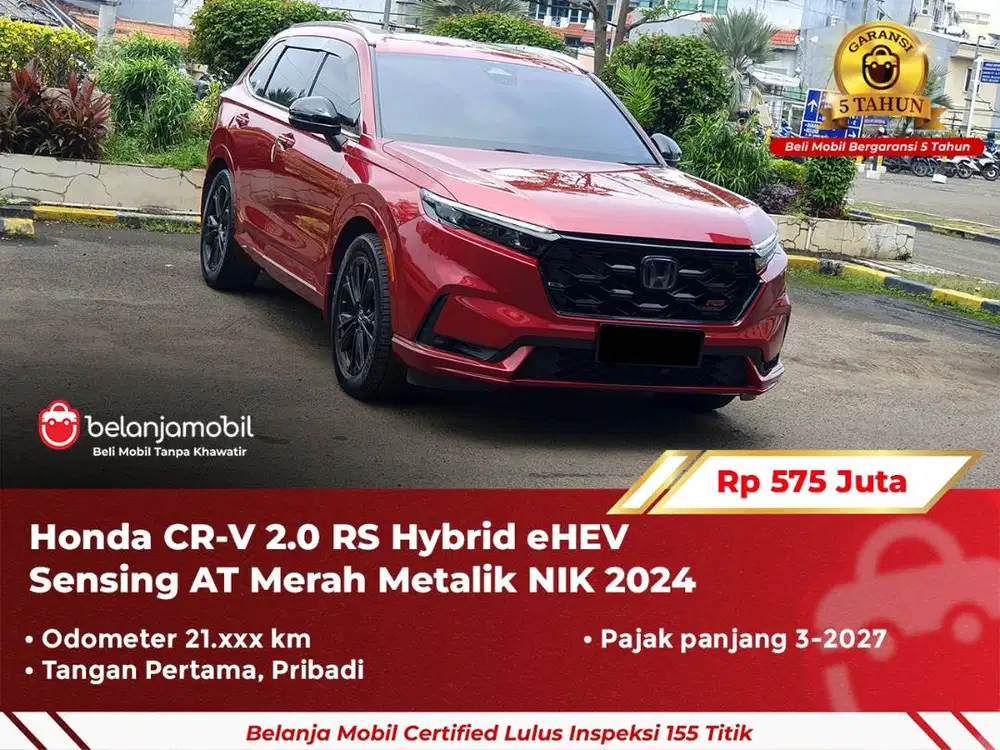 [PAJAK PANJANG] Honda CR-V CR V CRV 2.0 RS e HEV Sensing AT 2024 2025