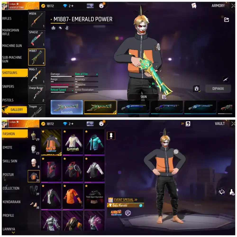 Jual akun ff untuk Ramdhan tahun ini