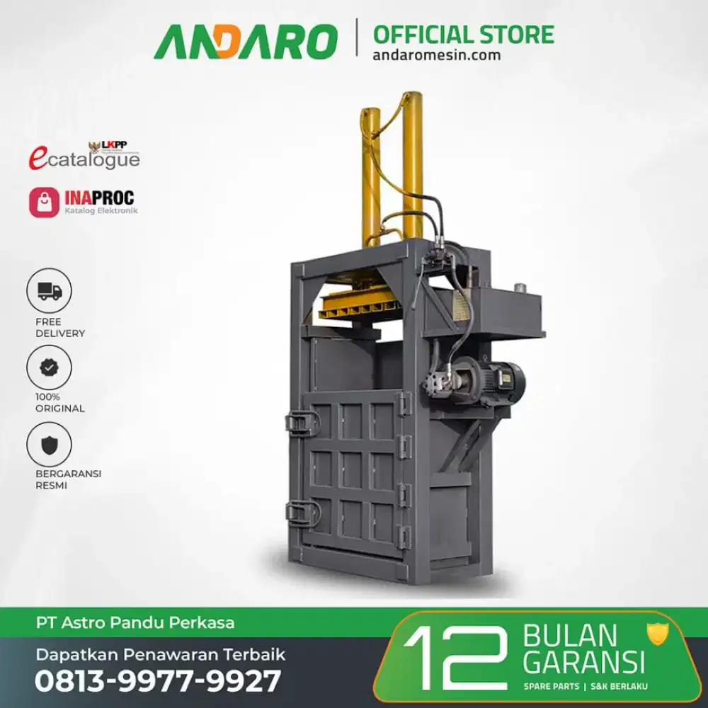 Mesin Baling Press 10 Ton ANDARO ABP-10T