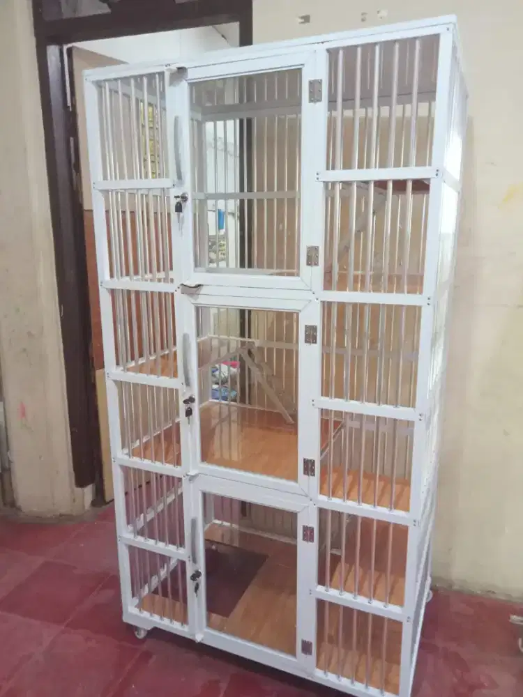 Kandang kucing aluminium