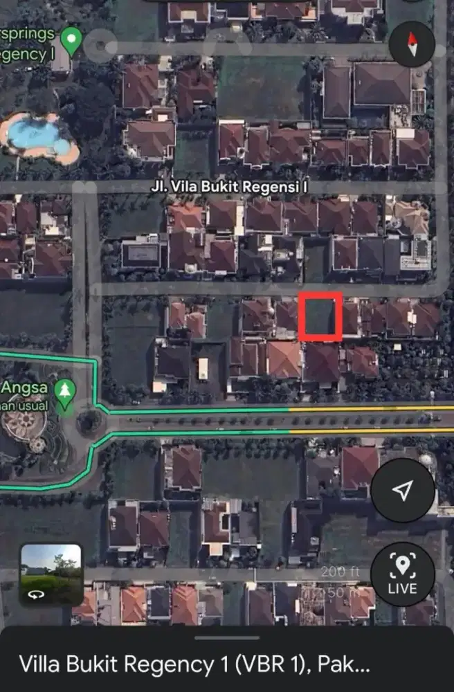 DIJUAL TANAH DI VBR 1 PAKUWON INDAH VILLA BUKIT REGENCY LOKASI BAGUS