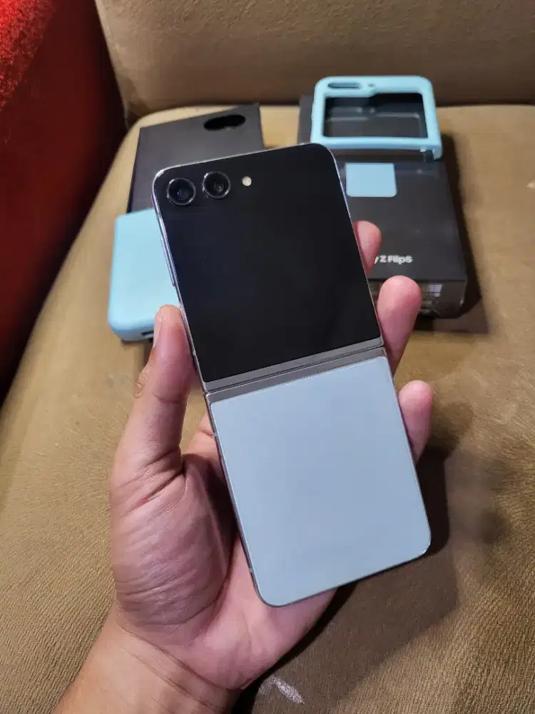 Samsung z flip 5 8/256gb blue resmi sein indonesia