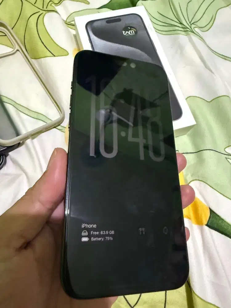 Iphone 15 Pro Max 256 titanium black resmi indo