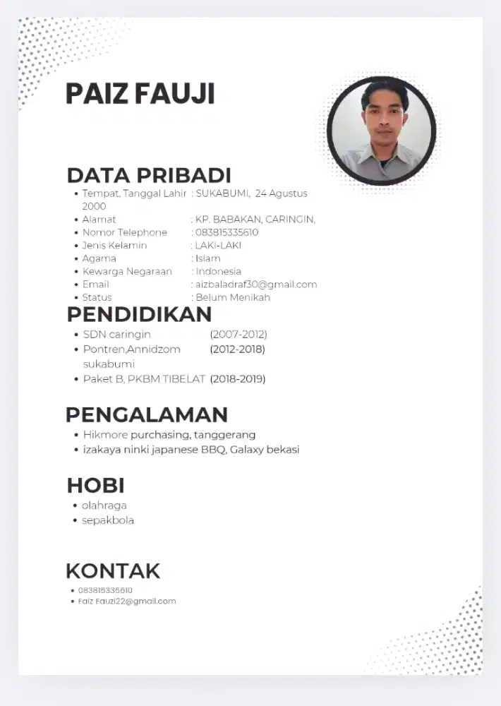 Mencari pekerjaan apa saja