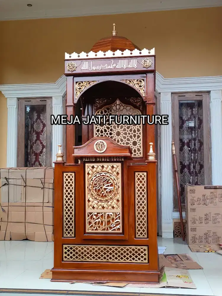 mimbar masjid stock ready