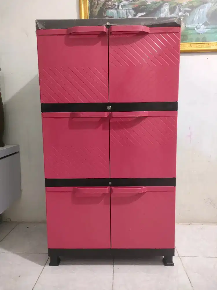 LEMARI PLASTIP TEBAL KOKOH BEBERAPAA BULAN PAKAI