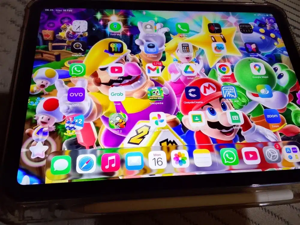 Ipad 2025 blue 128gb oktober 2025 dan pensil apple lengkap wifi only