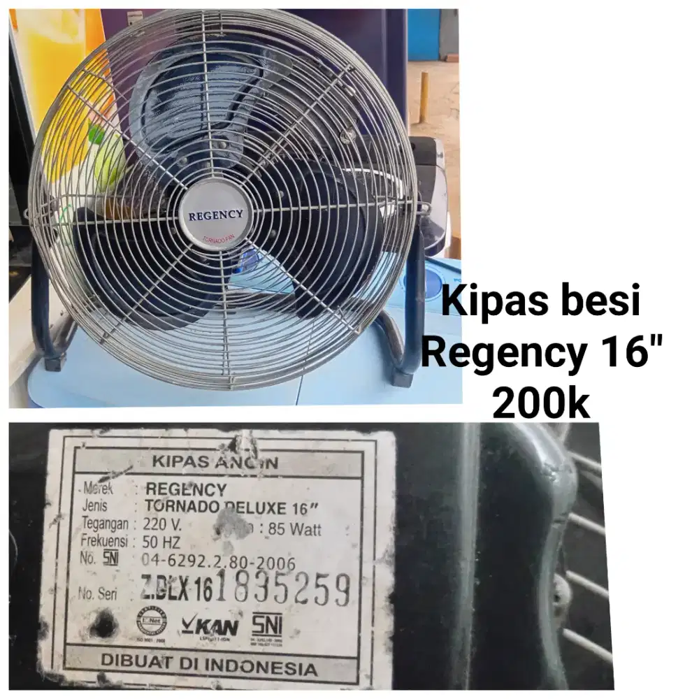Kipas besi REGENCY 16 18 20 bekas
