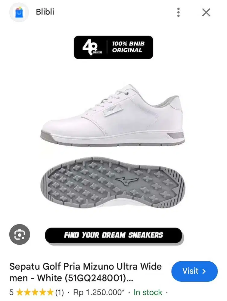 Sepatu Golf Pria Men Mizuno size 44,5 29cm microspike golf house