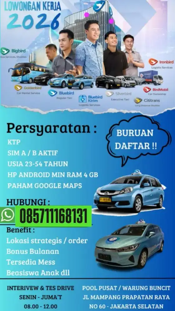 Loker driver banyak benefit++