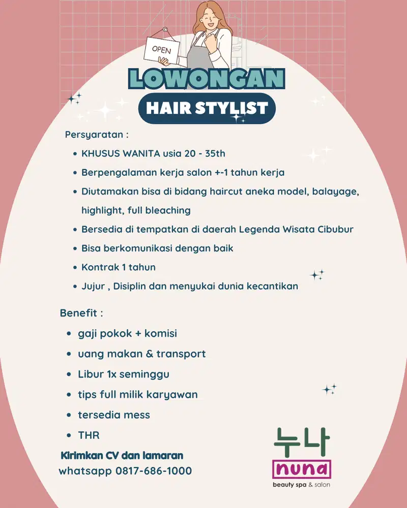 Lowongan Hair Stylist Pengalaman