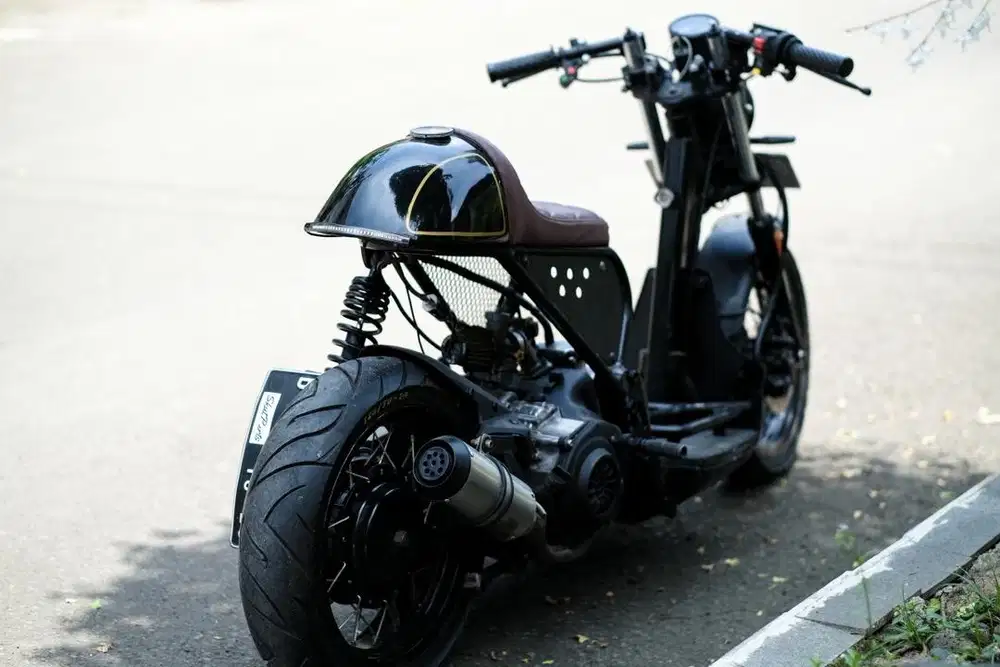 Cafe Racer Suzuki Spin Modifikasi