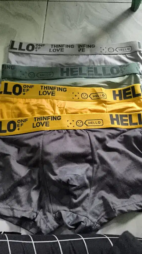 Celana dalam boxer pria hello ukuran xl murah bisa cod