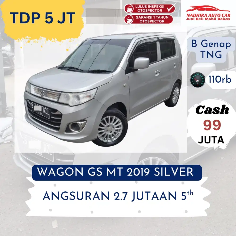 DP Hanya 5 Juta Wagon GS MT 2019 Silver