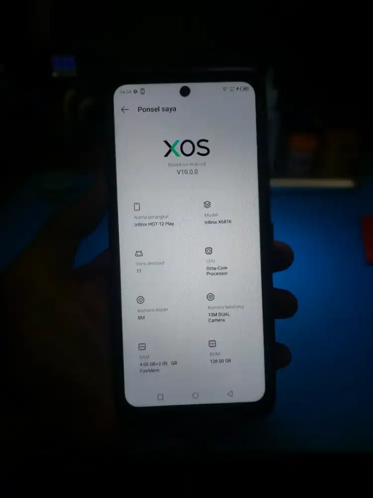 INFINIX HOT 12 PLAY 4+2GB/128GB NORMAL MURAH TERMURAH