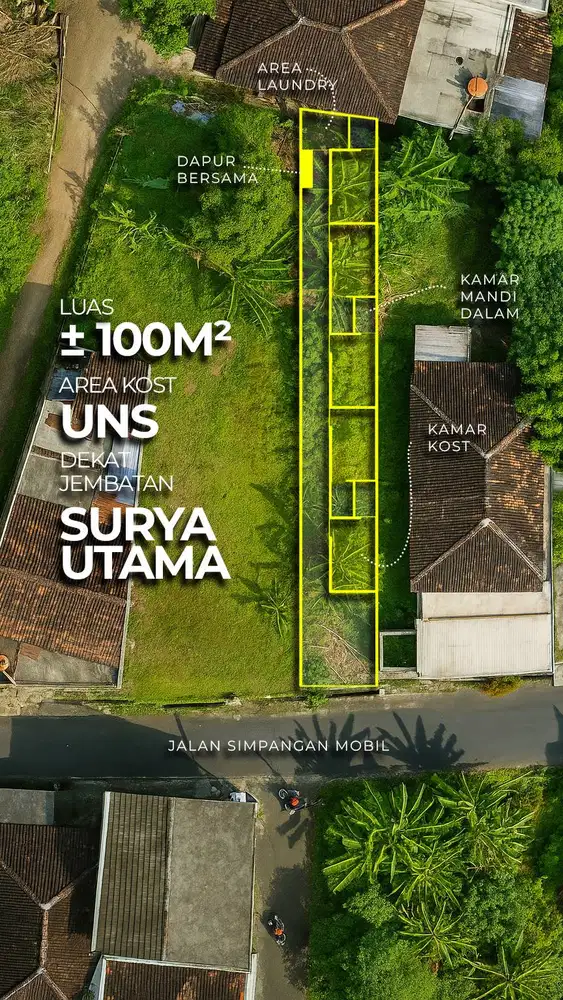 Dijual Tanah Dekat Jembatan Surya Utama UNS Rs Jantung Solo TECHNOPARK