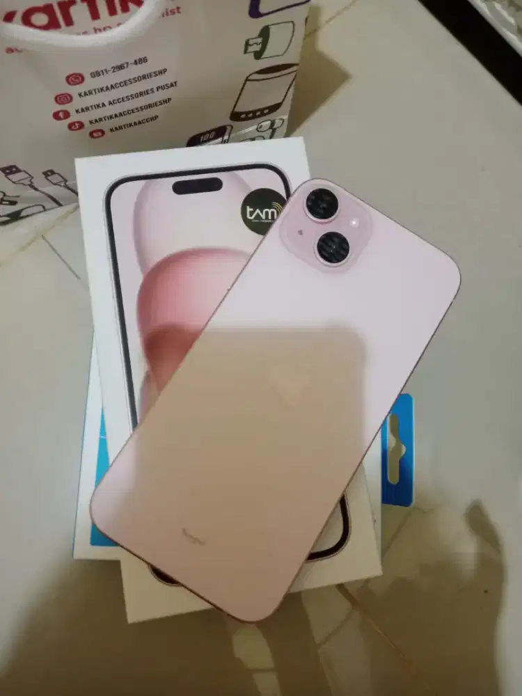 Jual cepat Iphone 15 plus istimewa 128 GB Ibox