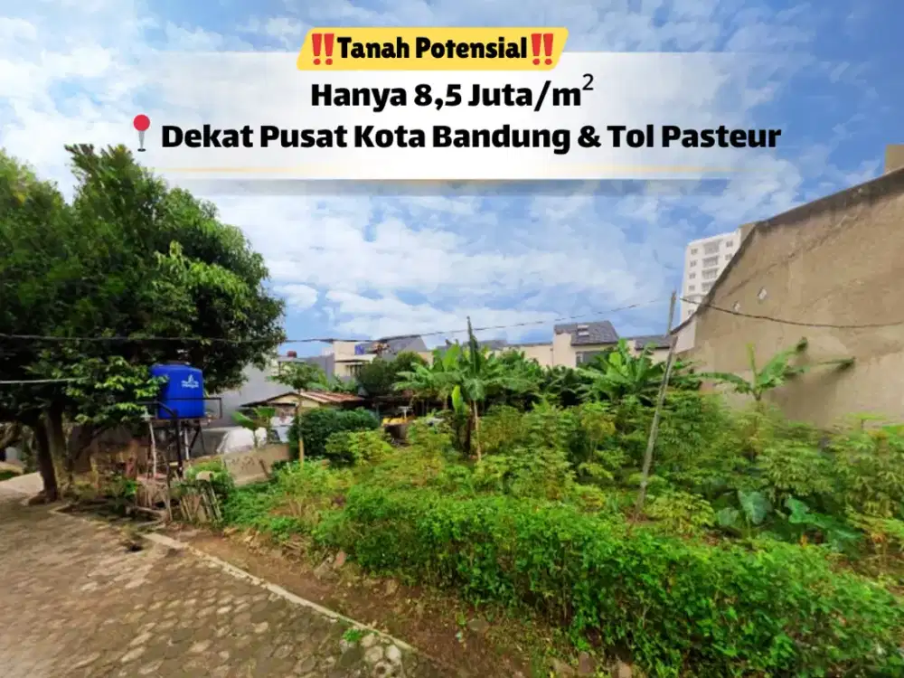 Tanah Potensial 396 m² Dekat Pusat Kota Bandung & Tol Pasteur