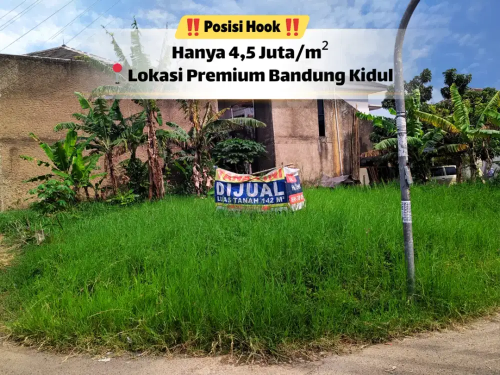 Investasi Cerdas! Tanah 142 m² di Lokasi Strategis Bandung Kidul
