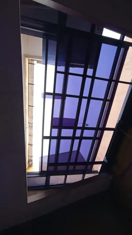 Kanopi sliding manual bahan baja ringan atap solarflat