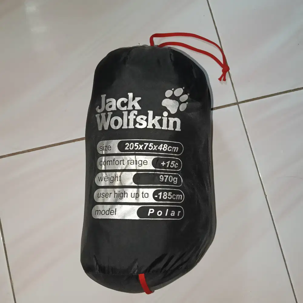 NEW Jack Wolfskin Polar sleeping bag 205x75x48cm kantung tidur