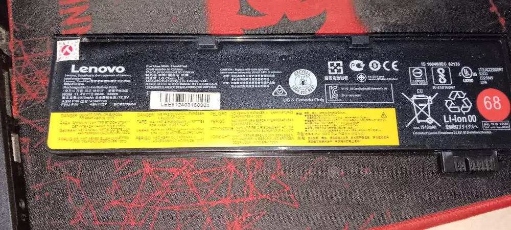 Batre Laptop Ory untuk lenovo x260