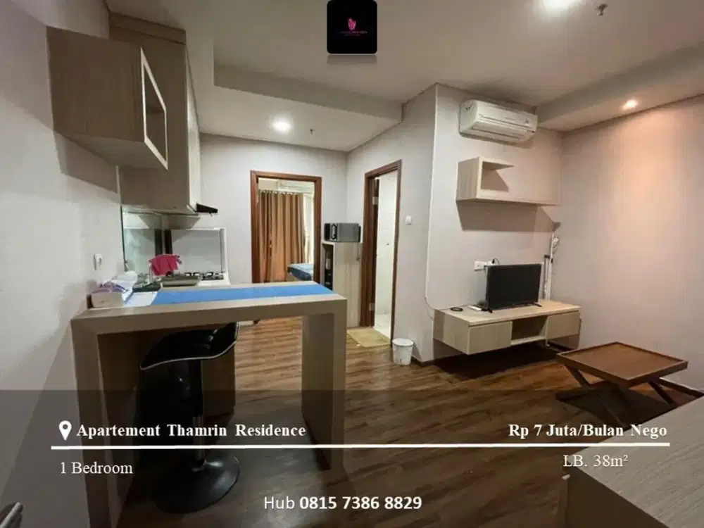 Disewakan Apartement Thamrin Residence 1BR Mid Floor Full Furnished