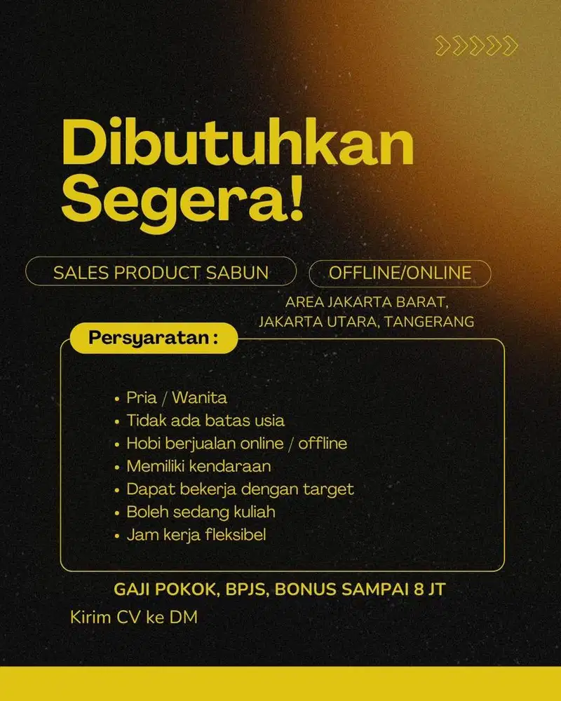 Lowongan Sales Sabun Freelance