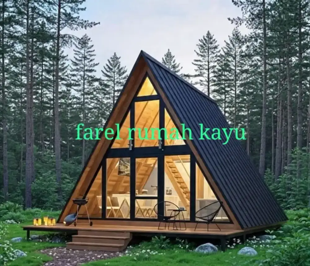 jual saung,rumah kayu,gazebo segitiga