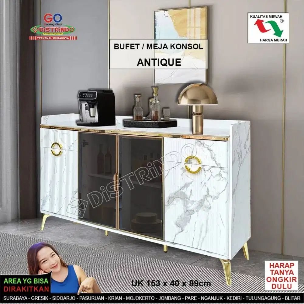 DIstrindo - Bufet Sideboard Konsol Dekoratif Estetik Elegan Mewah