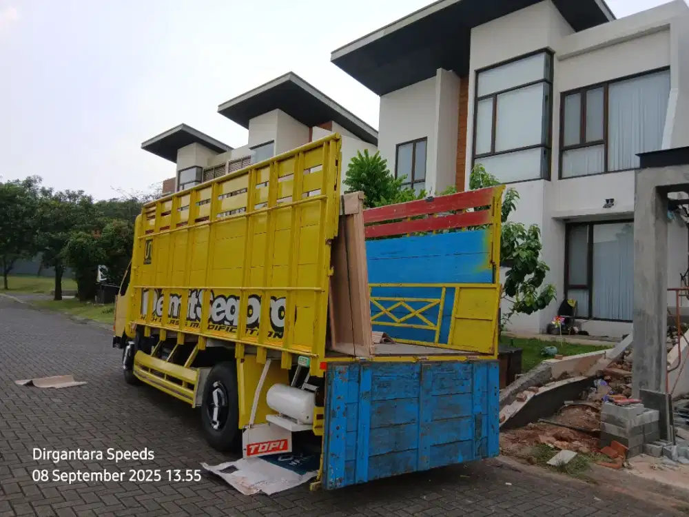 Sewa truk pindahan rumah kantor apartement kos2an gudang dll