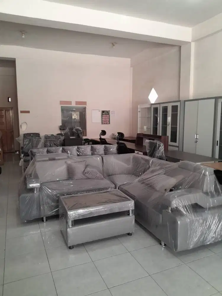 PROMO SET SOFA L ABU MINIMALIS SALE GRATIS ANTAR TERMURAH TERLARIS