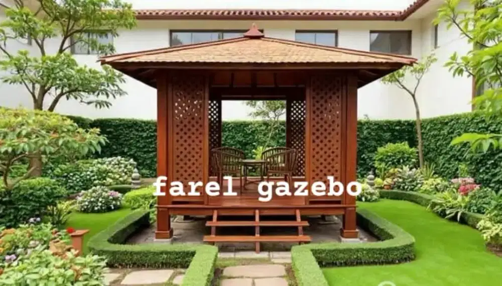 produksi dan produsen gazebo kayu