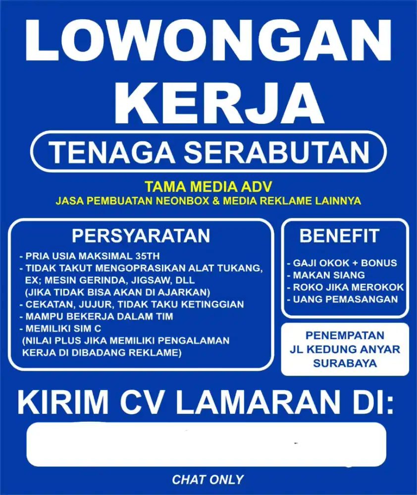 Lowongan Kerja Serabutan