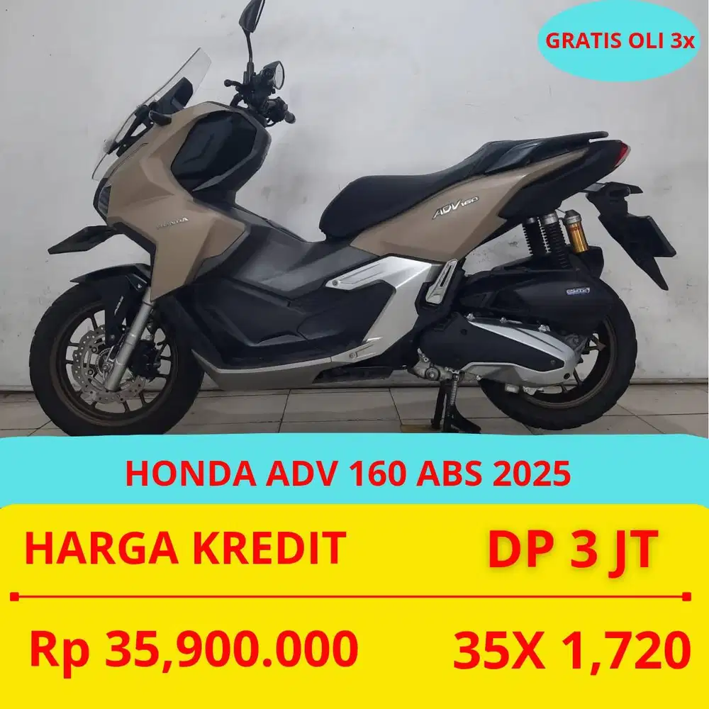 HONDA ADV 160 ABS 2025 DP MURAH 3 JUTA GUYSS