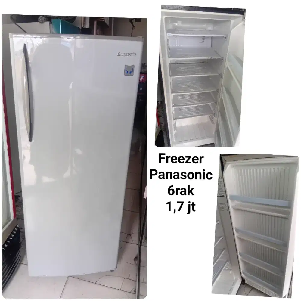 Freezer rak bekas bergaransi