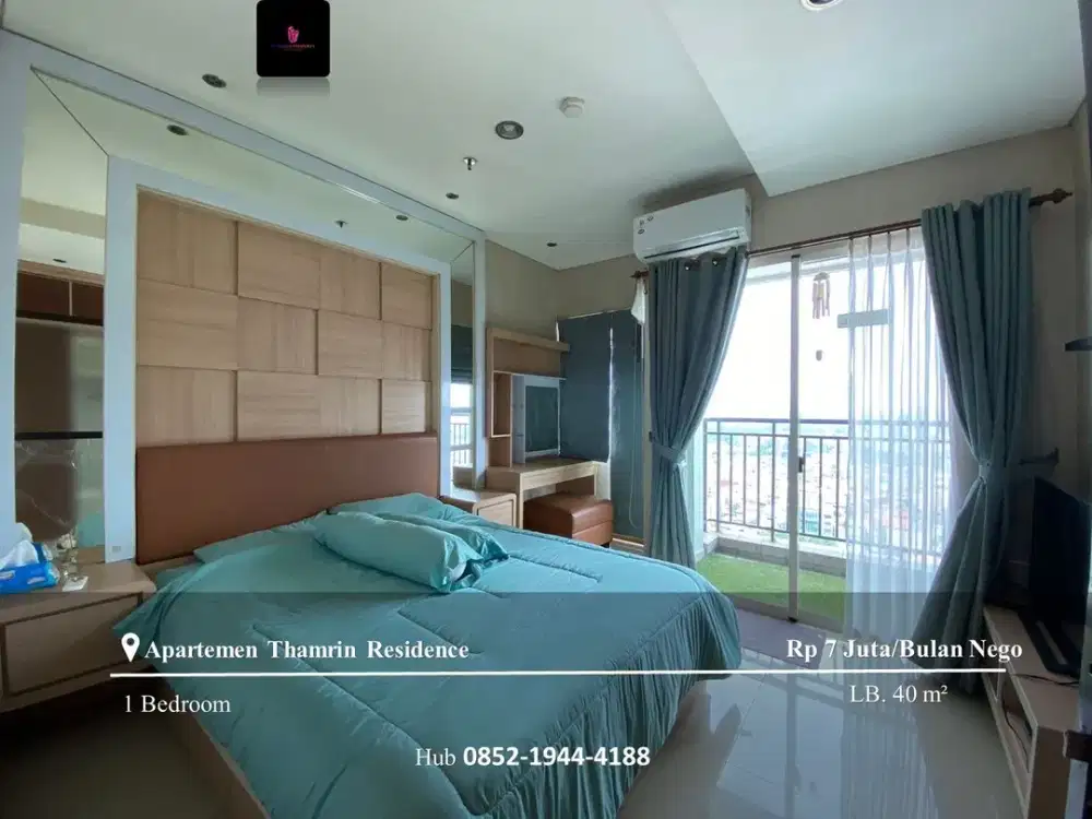Disewakan Apartement Thamrin Residence Mid Floor 1BR Furnished