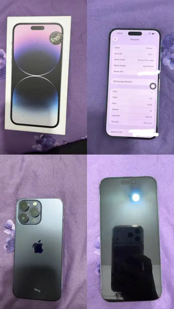 iPhone 14 Promax 256GB IBOX – Mulus Fullset