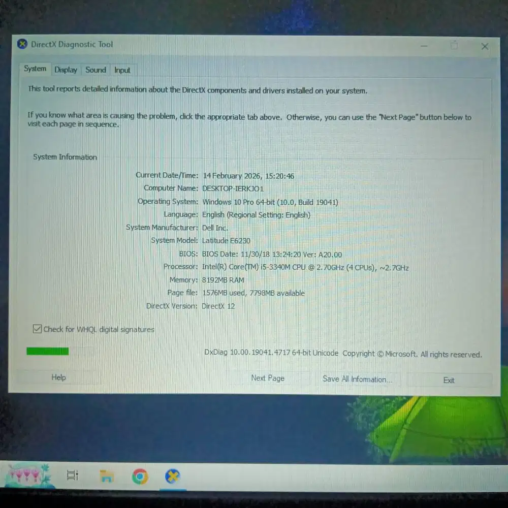 Dijual Apa Adanya Laptop DELL E6230 i5 Gen 3