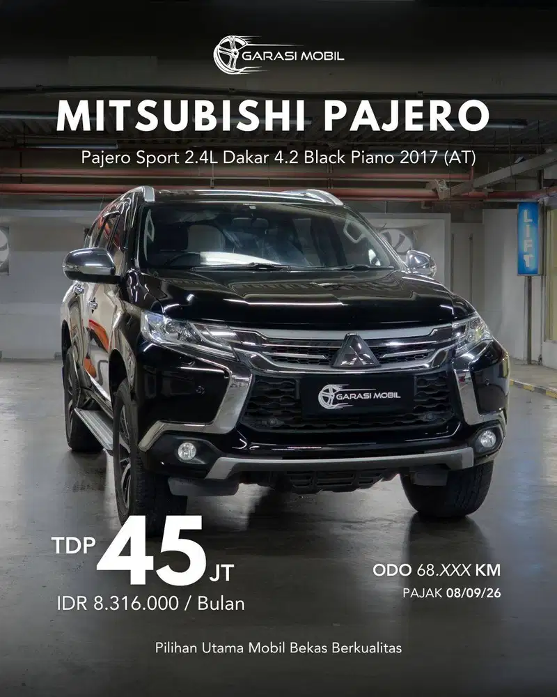 Pajero Sport 2.4L Dakar 4.2 Black Piano 2017 (AT)