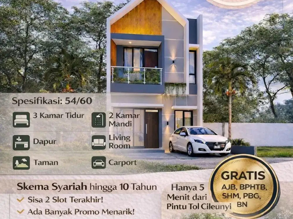Dijual Rumah 2 Lantai Murah Cileunyi Bandung Dekat UNPAD ITB Jatinangor