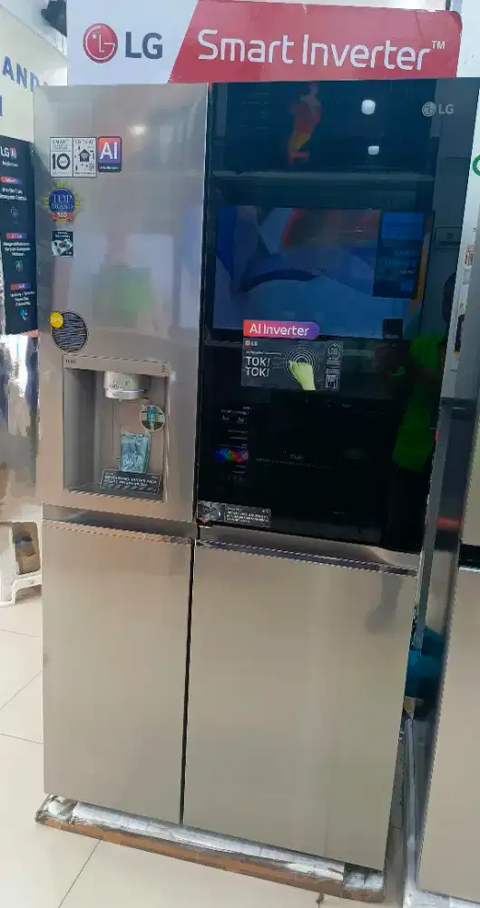 Kredit kulkas LG insta view tanpa dp dan ADM free 3x angsuran