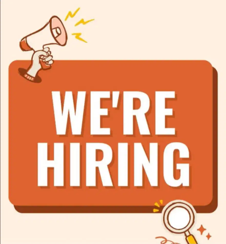 Dibutuhkan helper dan kasir