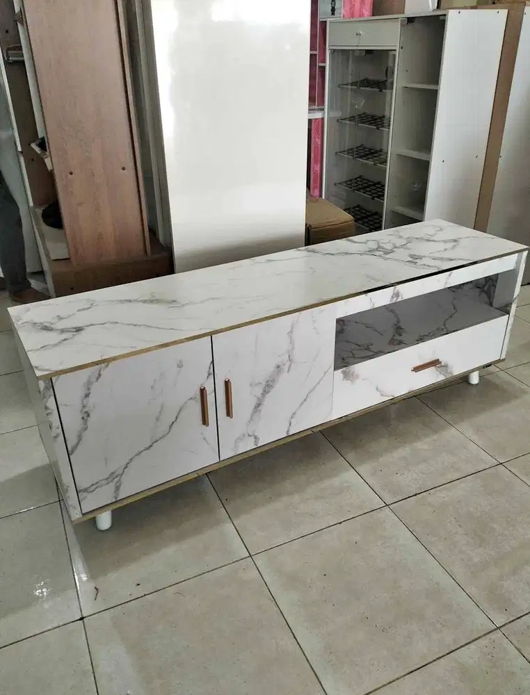 PROMO RAK TV MARBLE MINIMALIS SALE TERMURAH GRATIS ANTAR