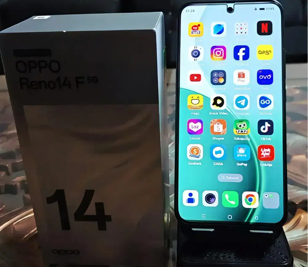 Oppo Reno 14F ram 12 Rom 256 warna hijau