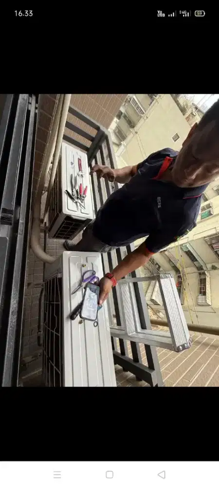 Jasa servis AC kulkas mesin cuci kompa air dll bergaransi