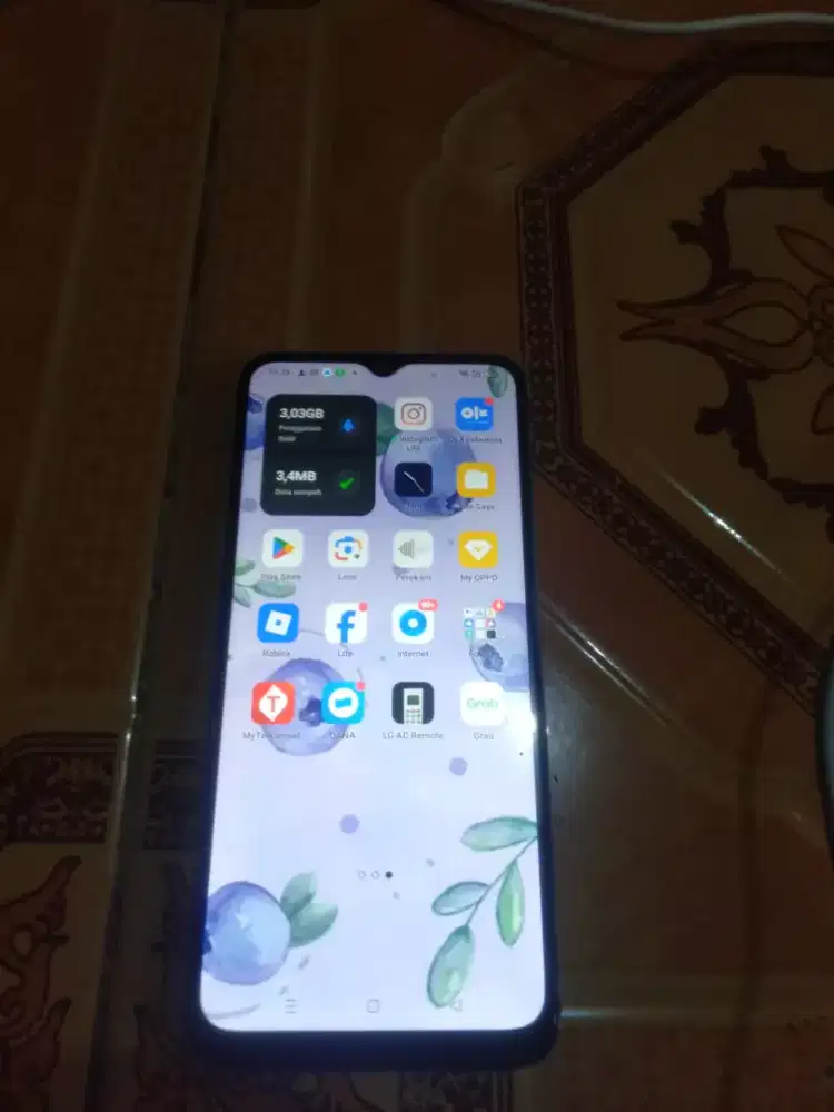 Jual aja hp Oppo A16 ram 4/64,hp casan.Pemakaian aja.